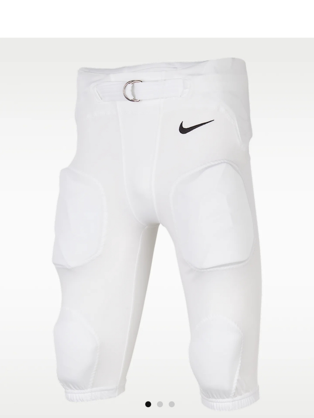 Nike Recruit Kids White Padded Football Pants